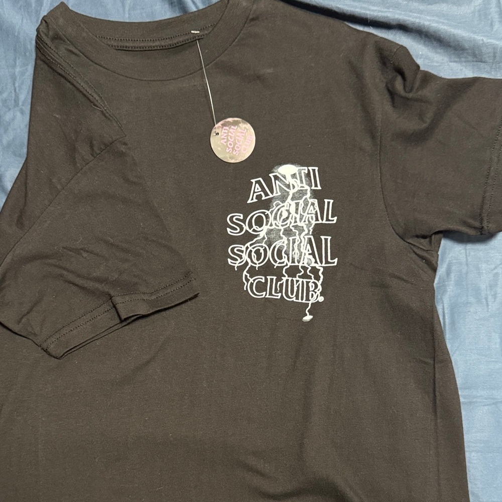 Anti Social Social Club Black Tee with White Logo
